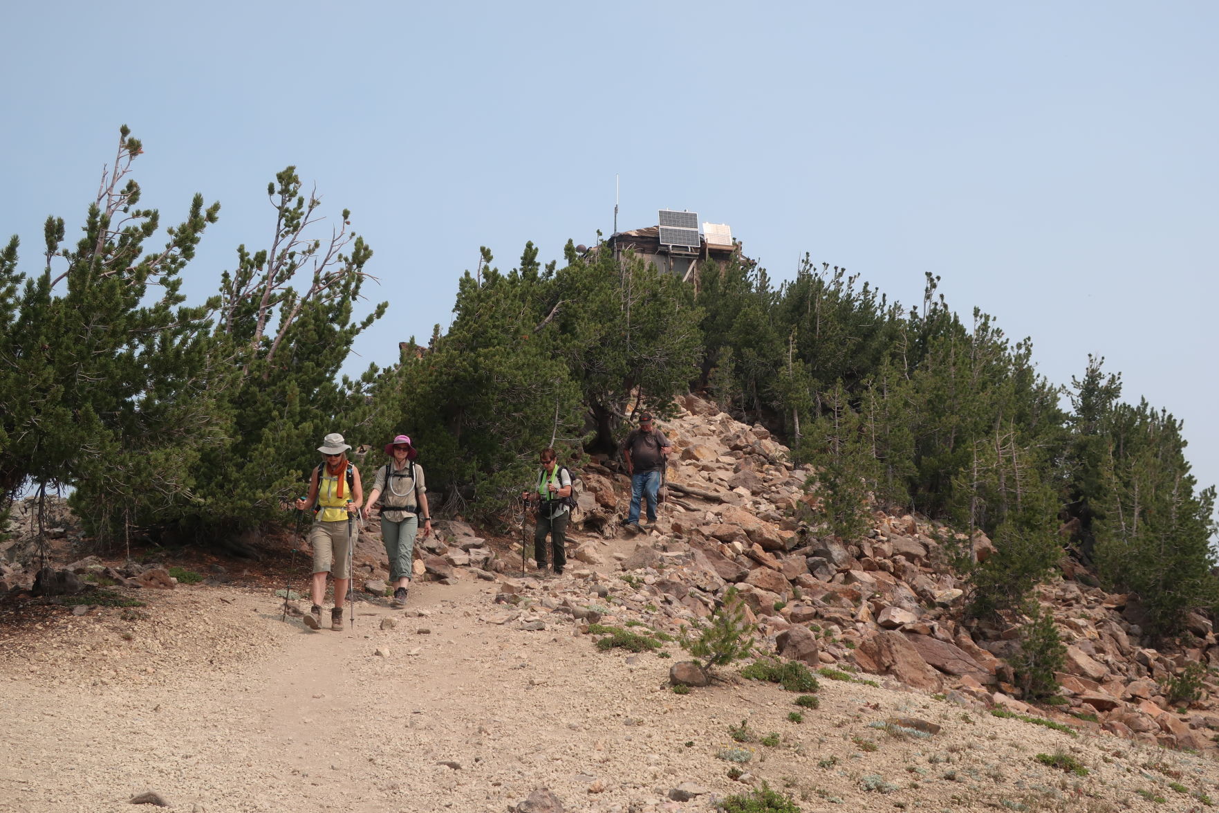 Heading down from Mt. Scott